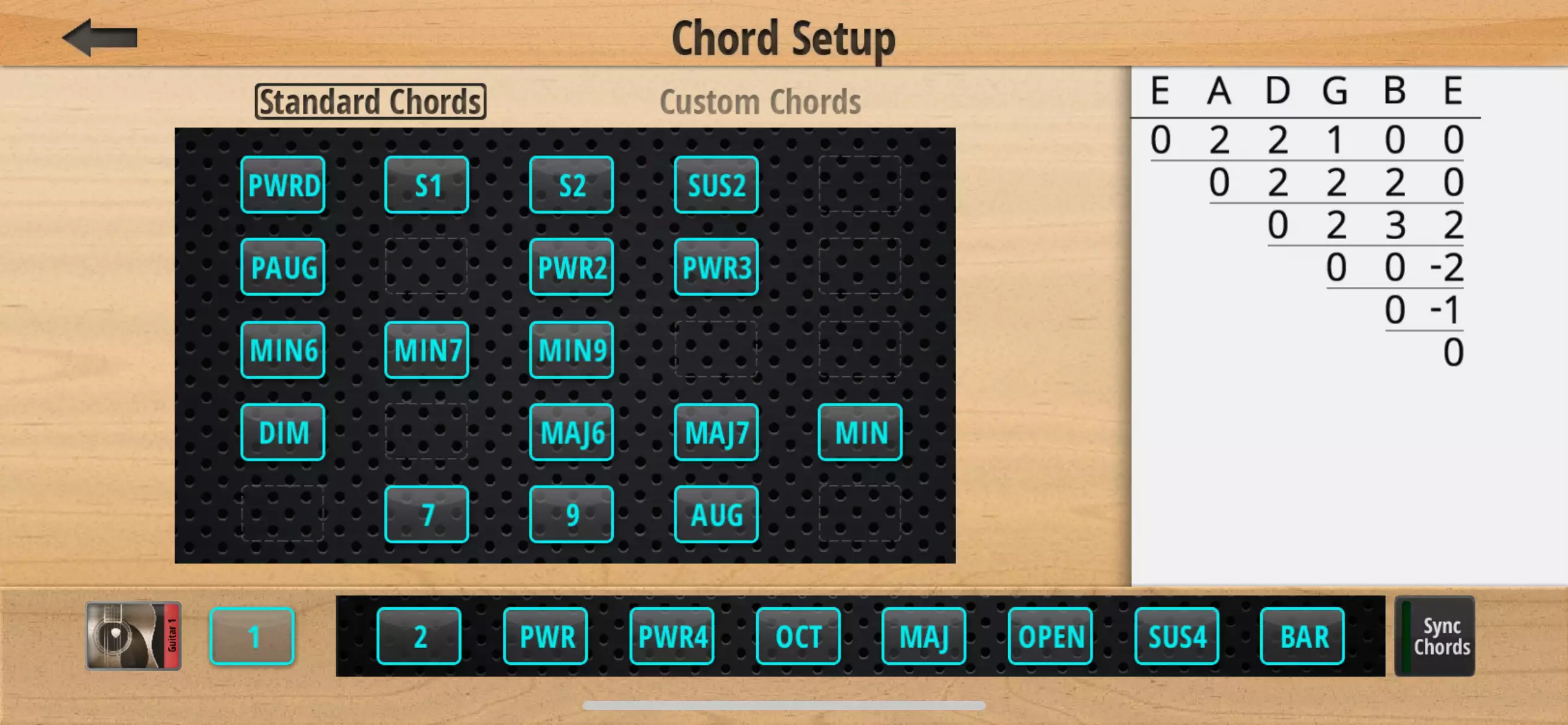 Chord setup - iPhone
